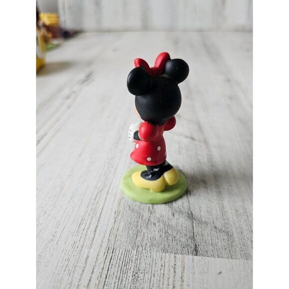 Porcelain Minnie mouse figurine polka dot dress Disney vintage - Picture 2 of 7